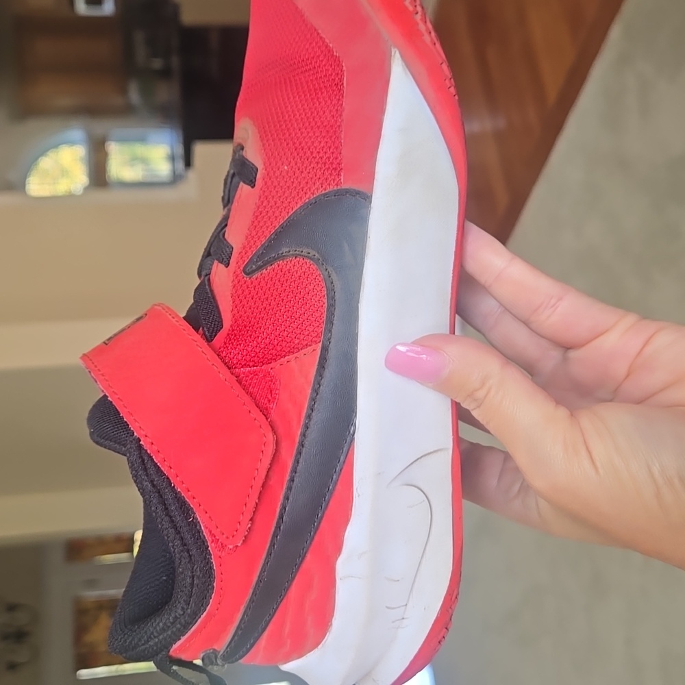 Nike Kids Bright Red and Black Sneakers